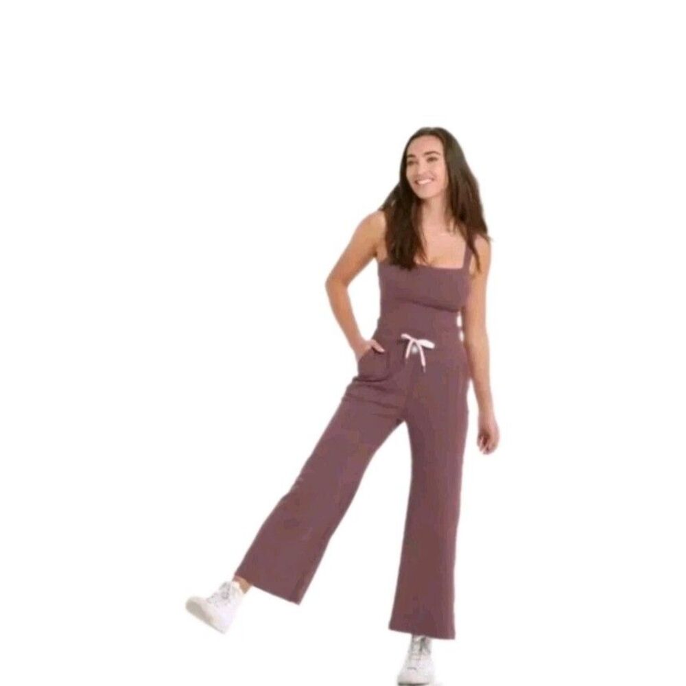 Vuori Mudra pose jumpsuit Wmns Sz M Chestnut Athleisure Yoga